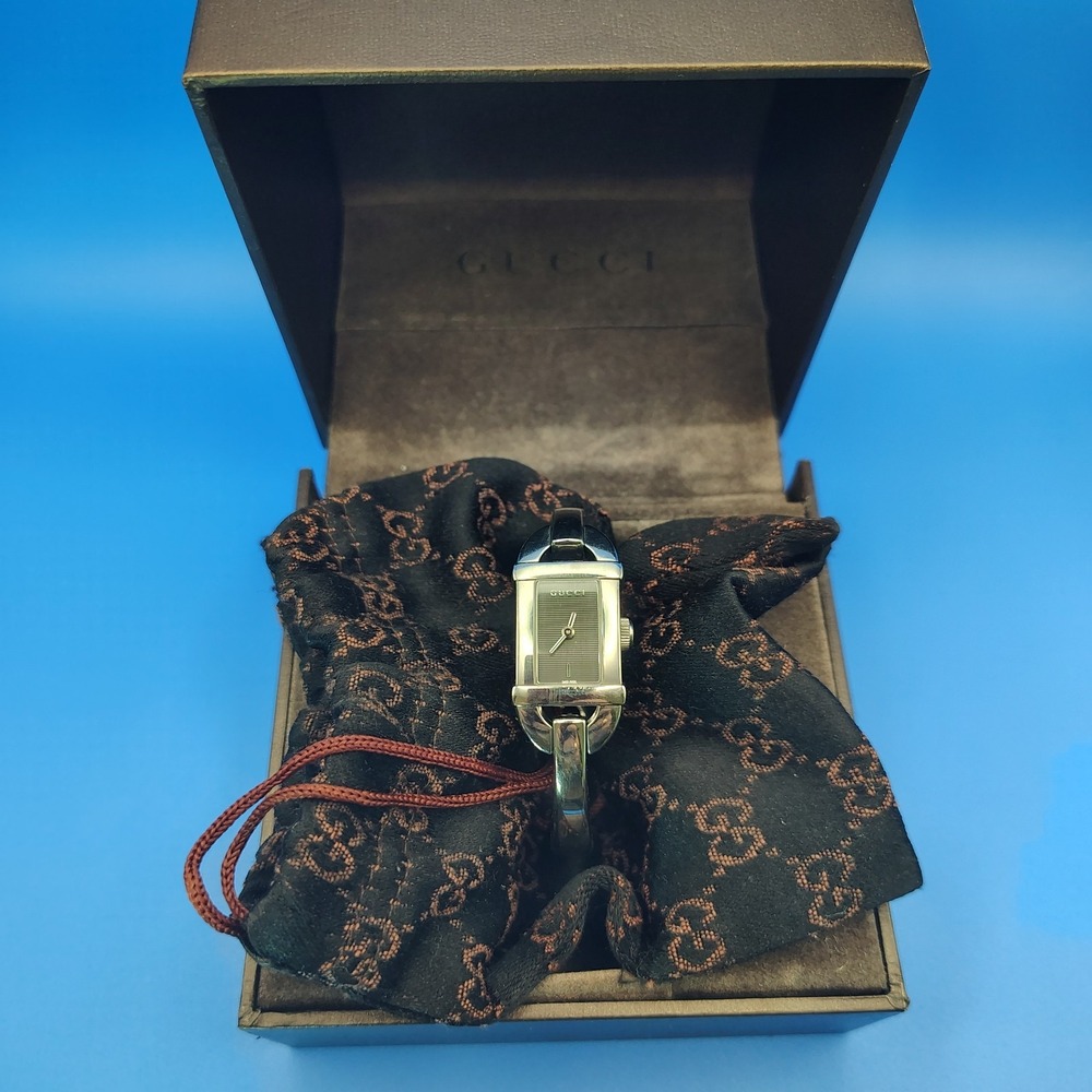 Vintage 1998 Authentic Gucci 6800L Swiss Women's Quartz Watch Full Set Bag & Box - Picture 11 of 12